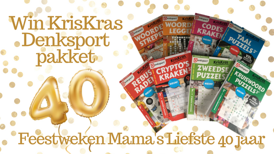 Feestweken Mama's liefste 40 jaar KrisKras Denksport pakket