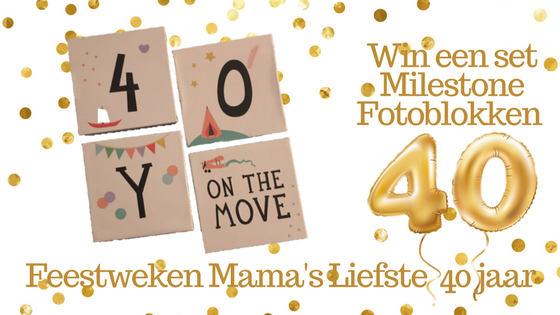 Feestweken Mama's liefste 40 jaar #1 Milestone Fotoblokken