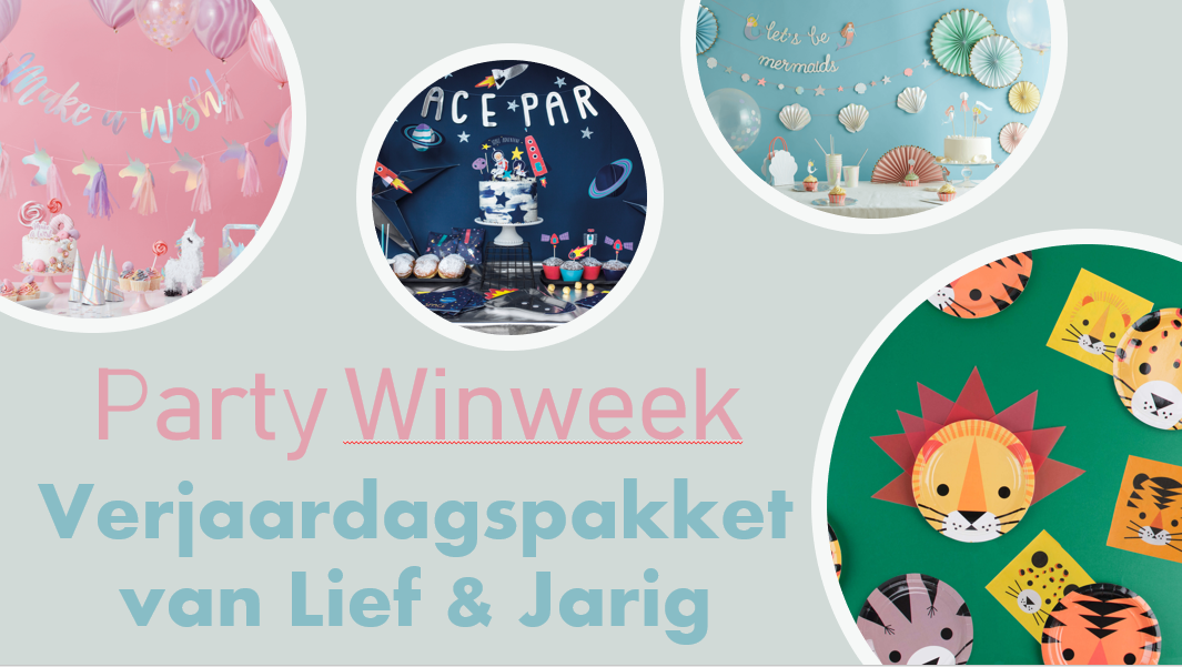 Party Winweek Verjaardagspakket Lief & Jarig