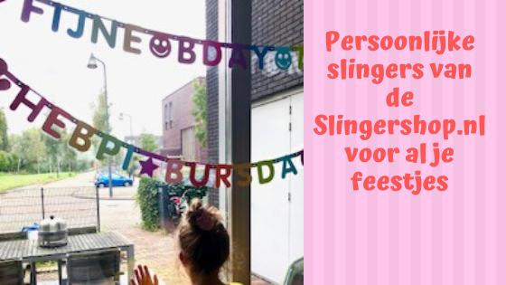 Persoonlijke slingers van de Slingershop.nl voor al je feestjes