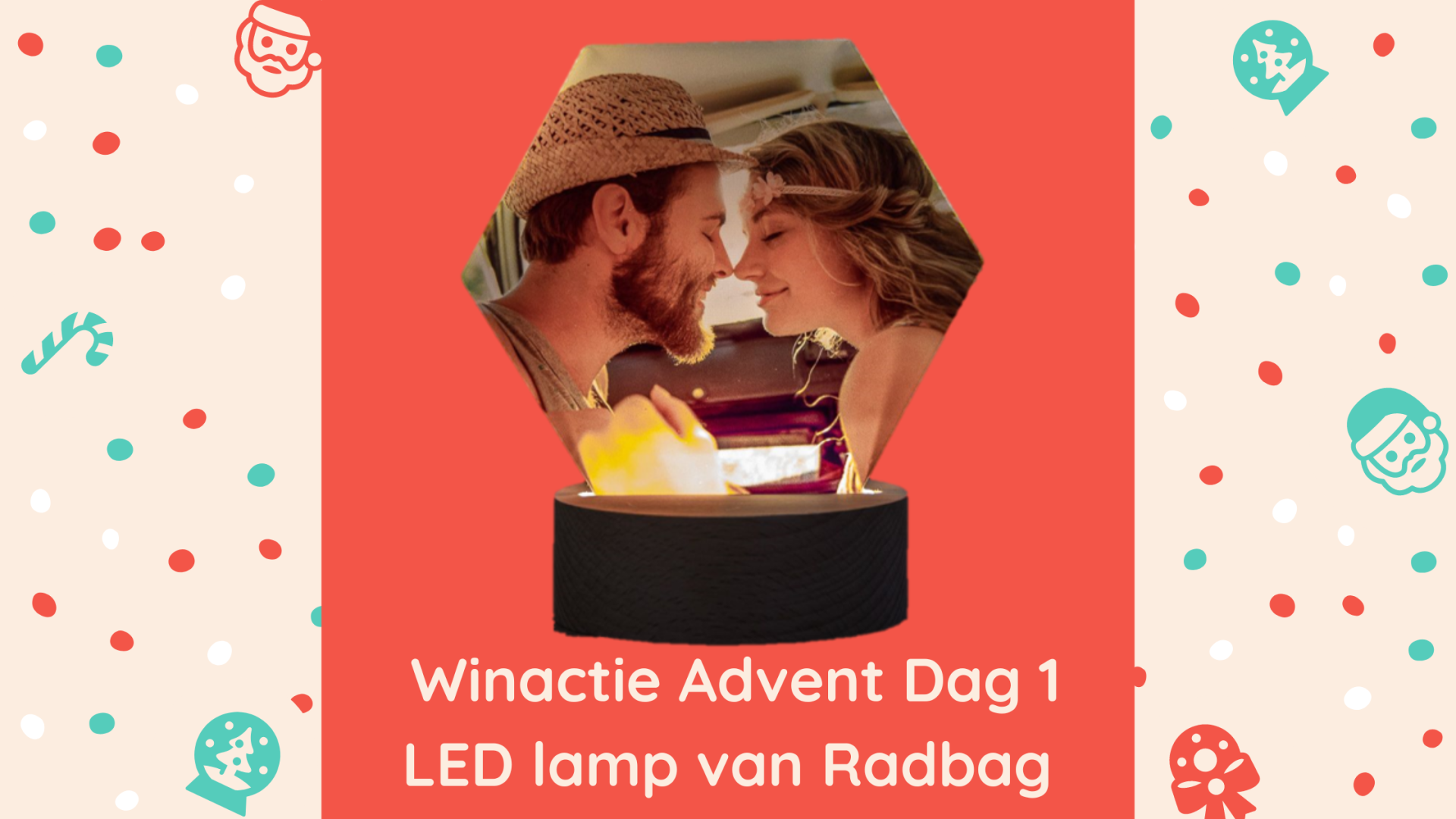 Winactie Advent Dag 1 | LED lamp van Radbag en andere gepersonaliseerde cadeautjes