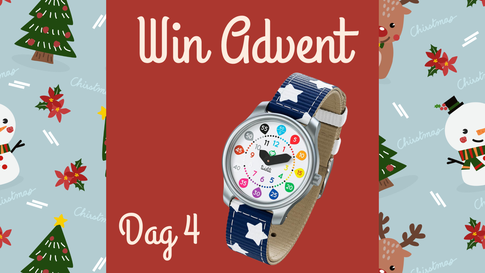 Win Advent Dag 4 Twistiti horloge