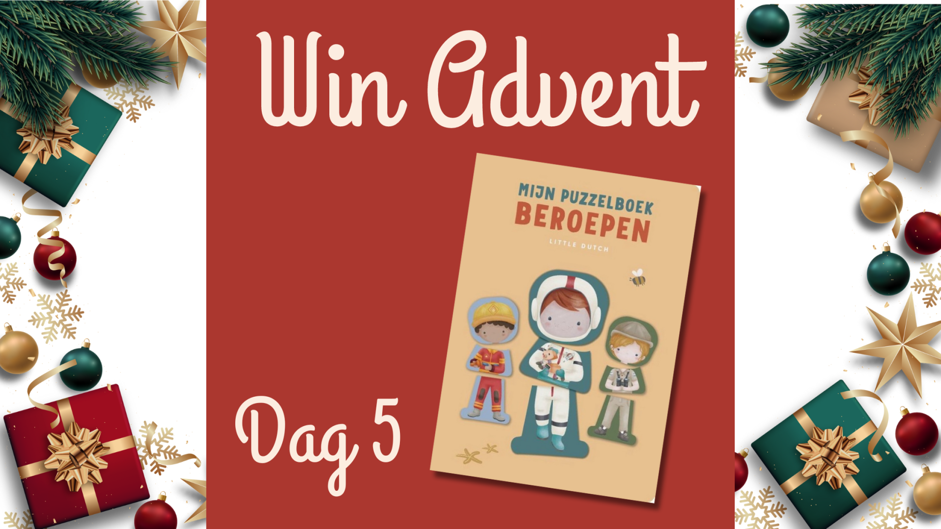 Win Advent Dag 5 Little Dutch puzzelboek