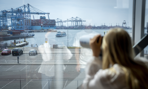 Er is bij FutureLand op Maasvlakte 2 altijd wat te zien. Foto Havenbedrijf Rotterdam