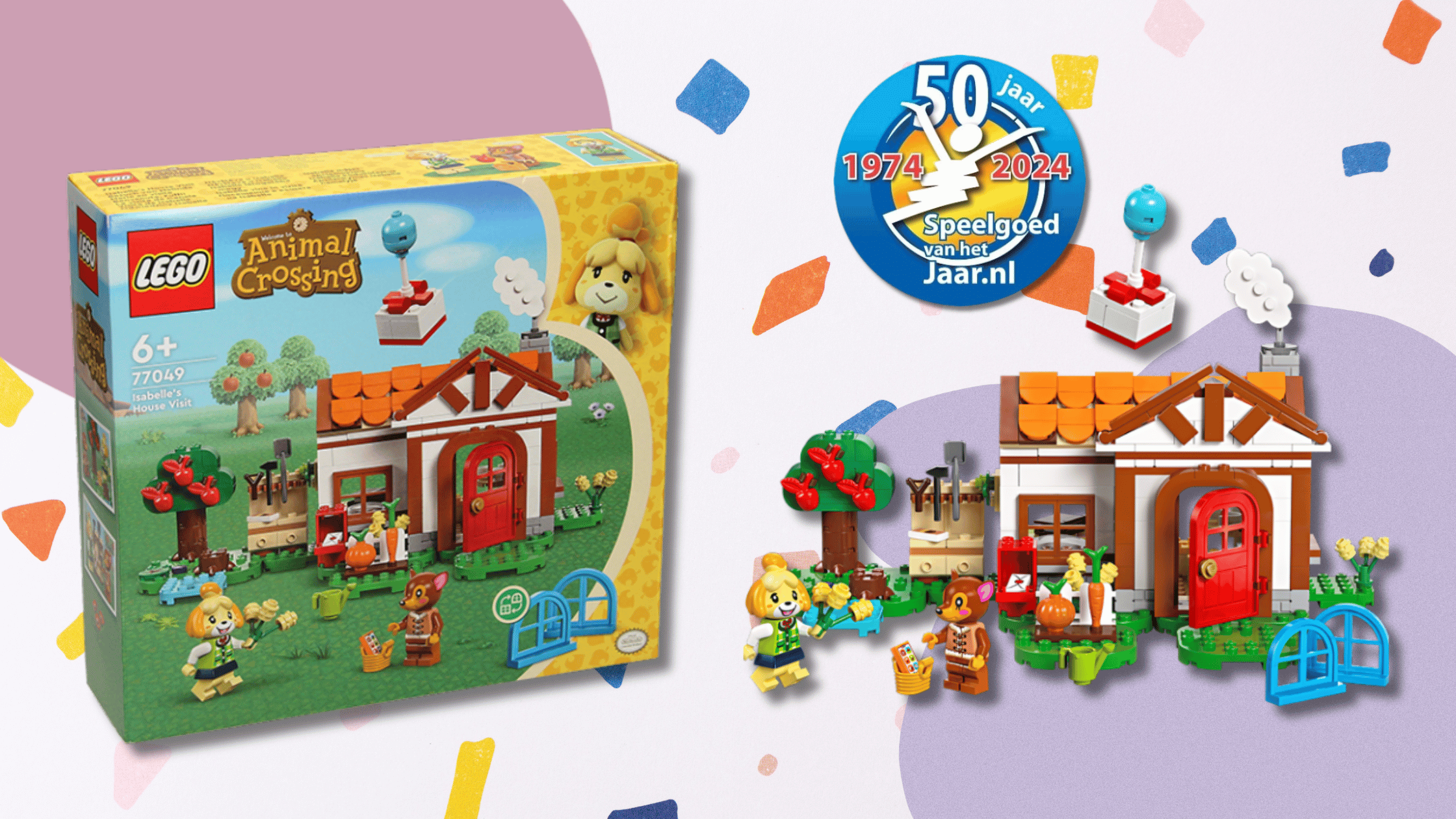 LEGO Animal Crossing Isabelle op visite