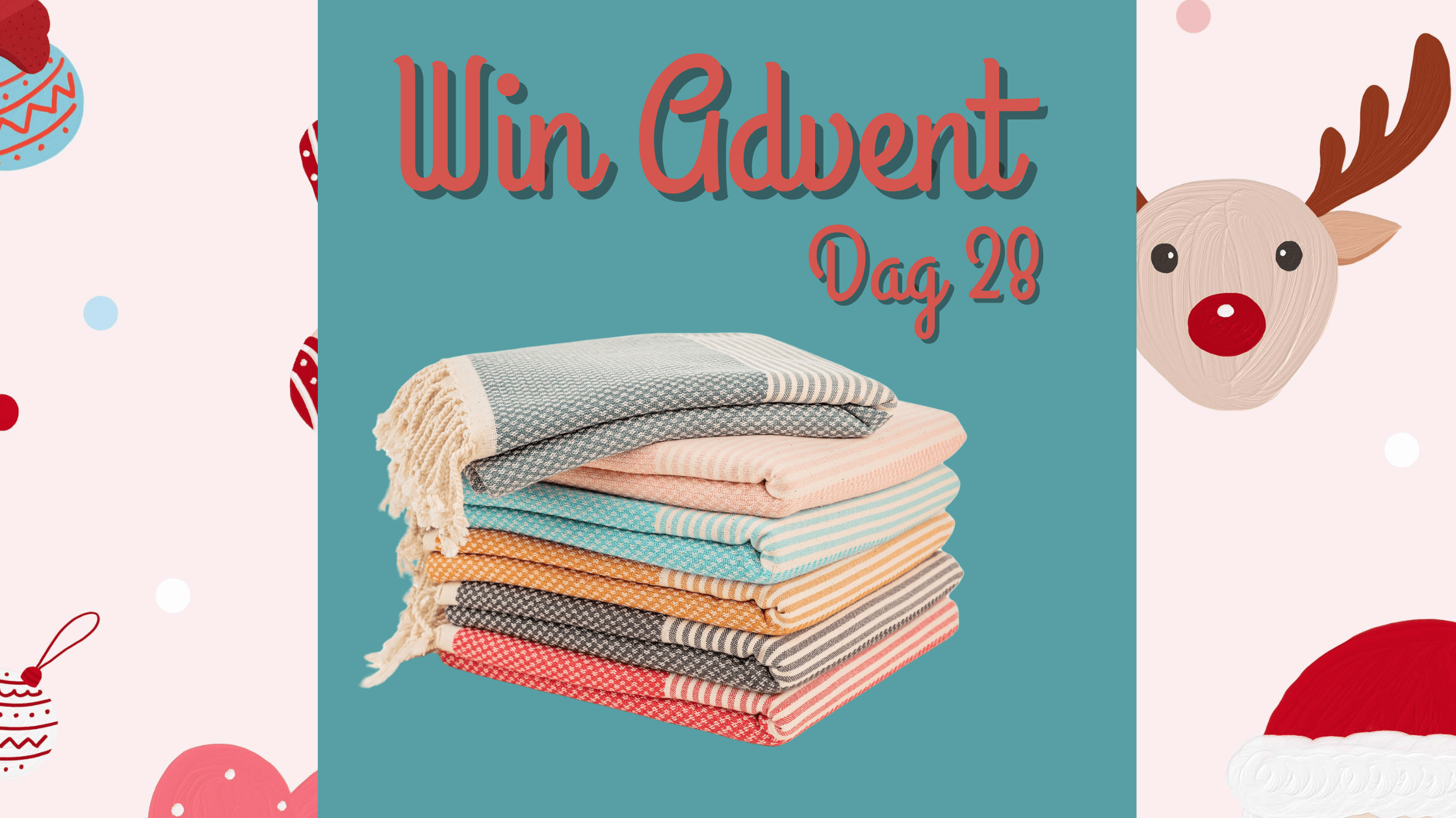 Winactie Advent Dag 28 Hamamdoek Happy Towel