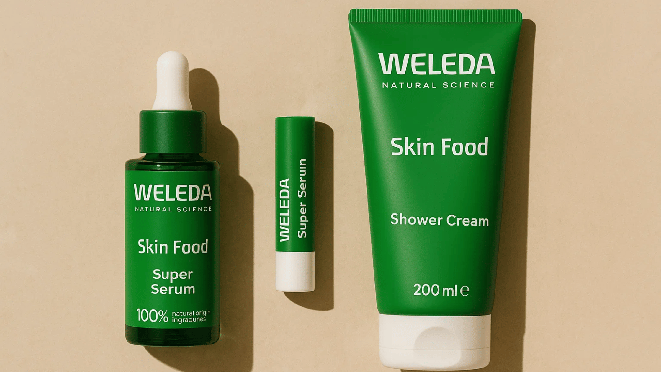 De nieuwe Skin Food producten van Weleda – douchecrème, lip butter en super serum