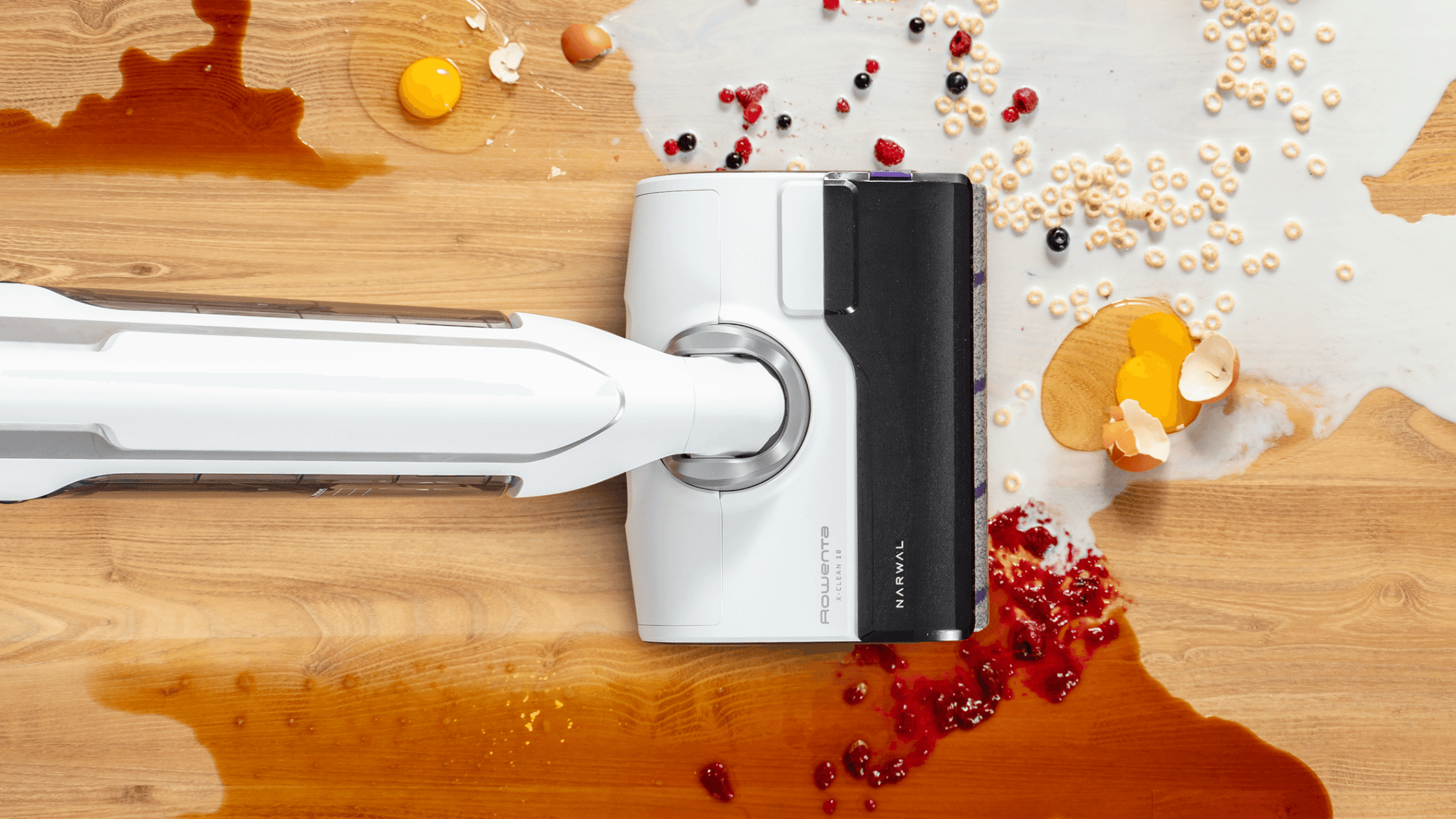 De Rowenta X-Clean 10 vloerreiniger die tegelijk dweilt en stofzuigt