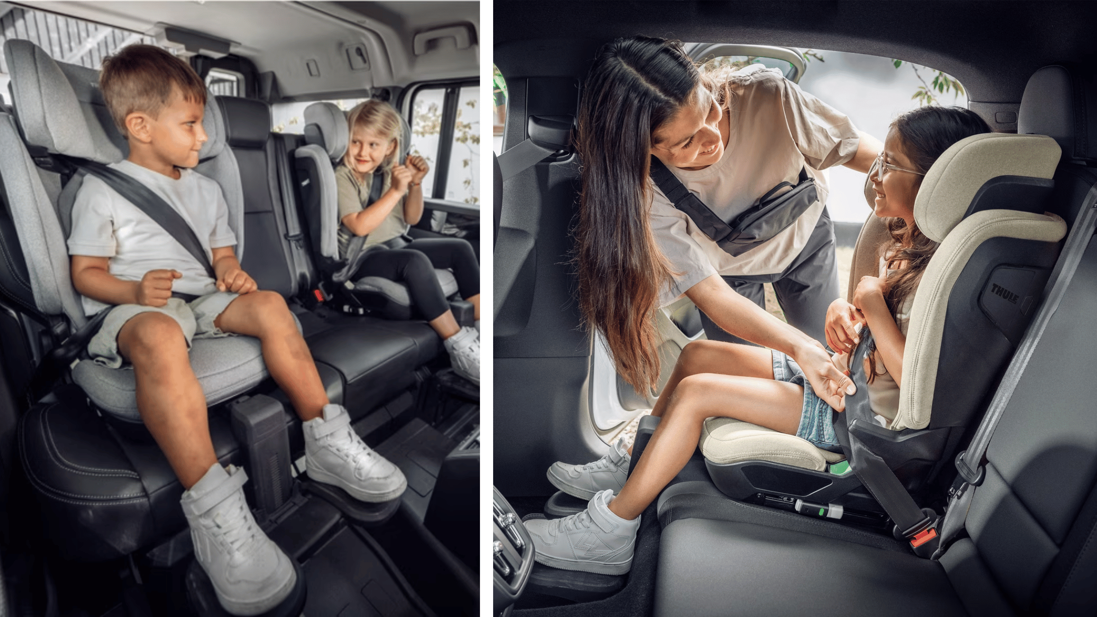 Thule Palm autostoel met hoge rugleuning voor kinderen in de auto