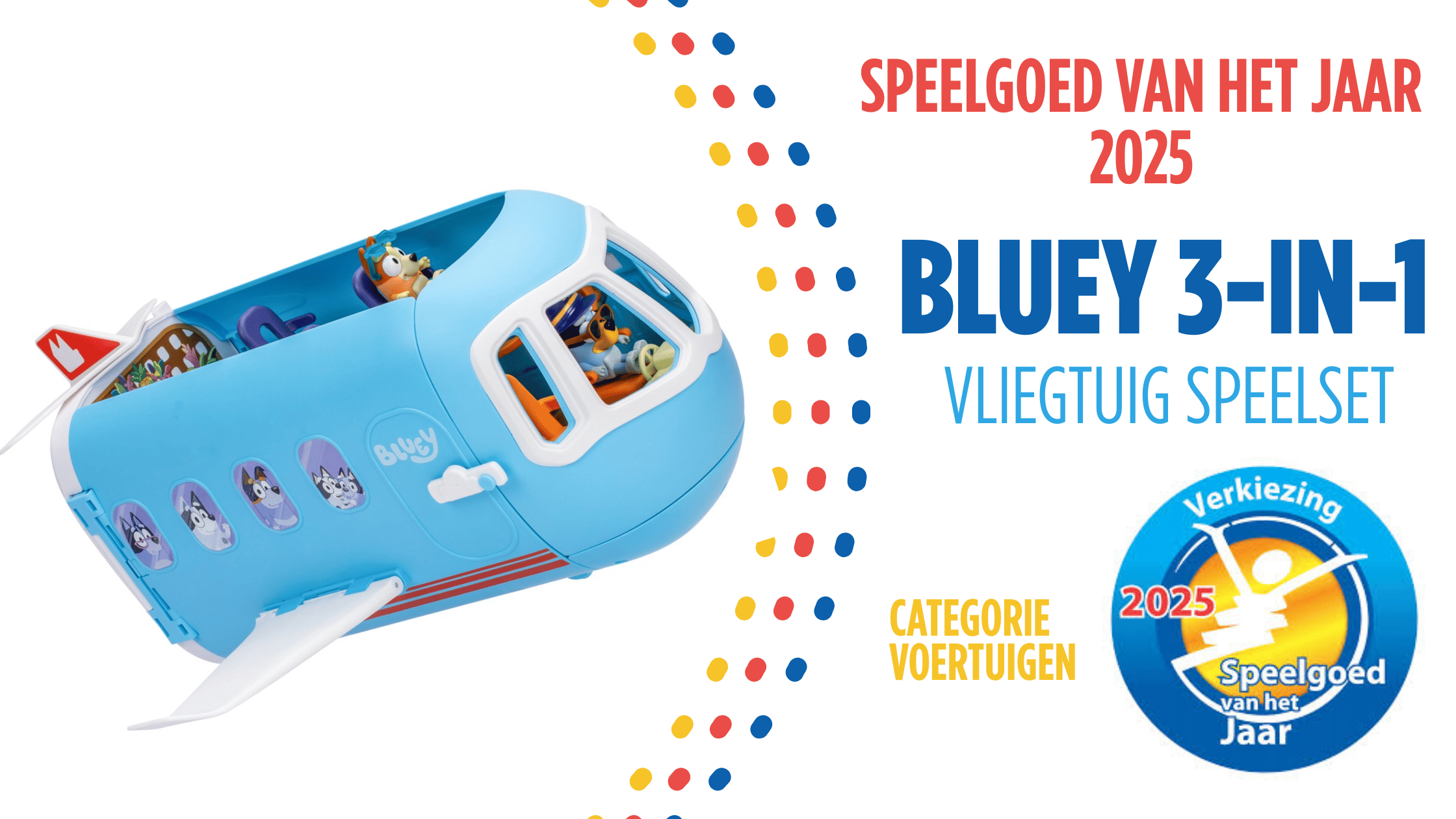 Bluey vliegtuig speelset Speelgoed van het Jaar 2025