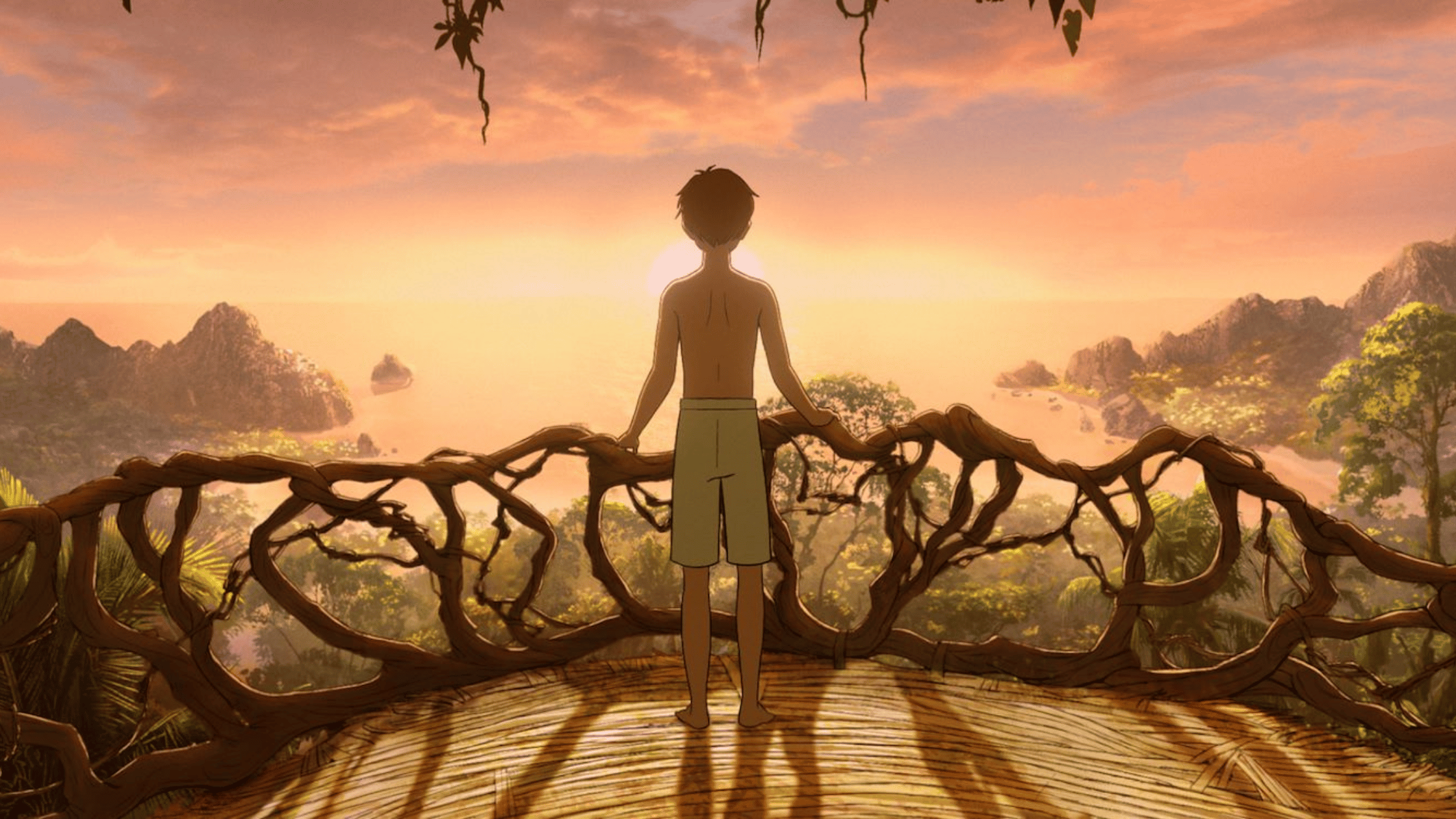 animatiefilm Kensuke’s Kingdom met Michael en hond Stella op het eiland