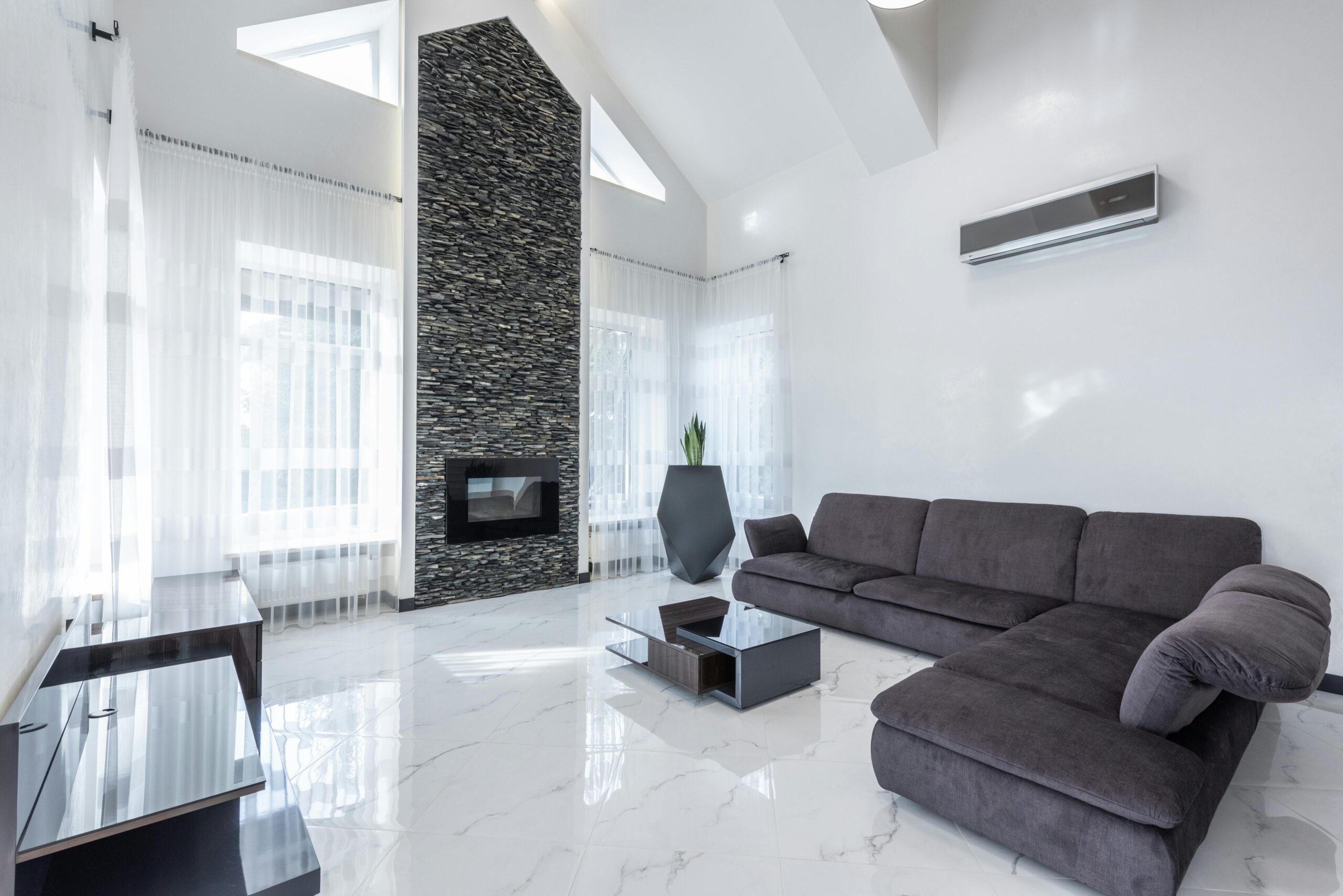 Daikin Stylish airco in zwart, stijlvol in een kindvriendelijk interieur