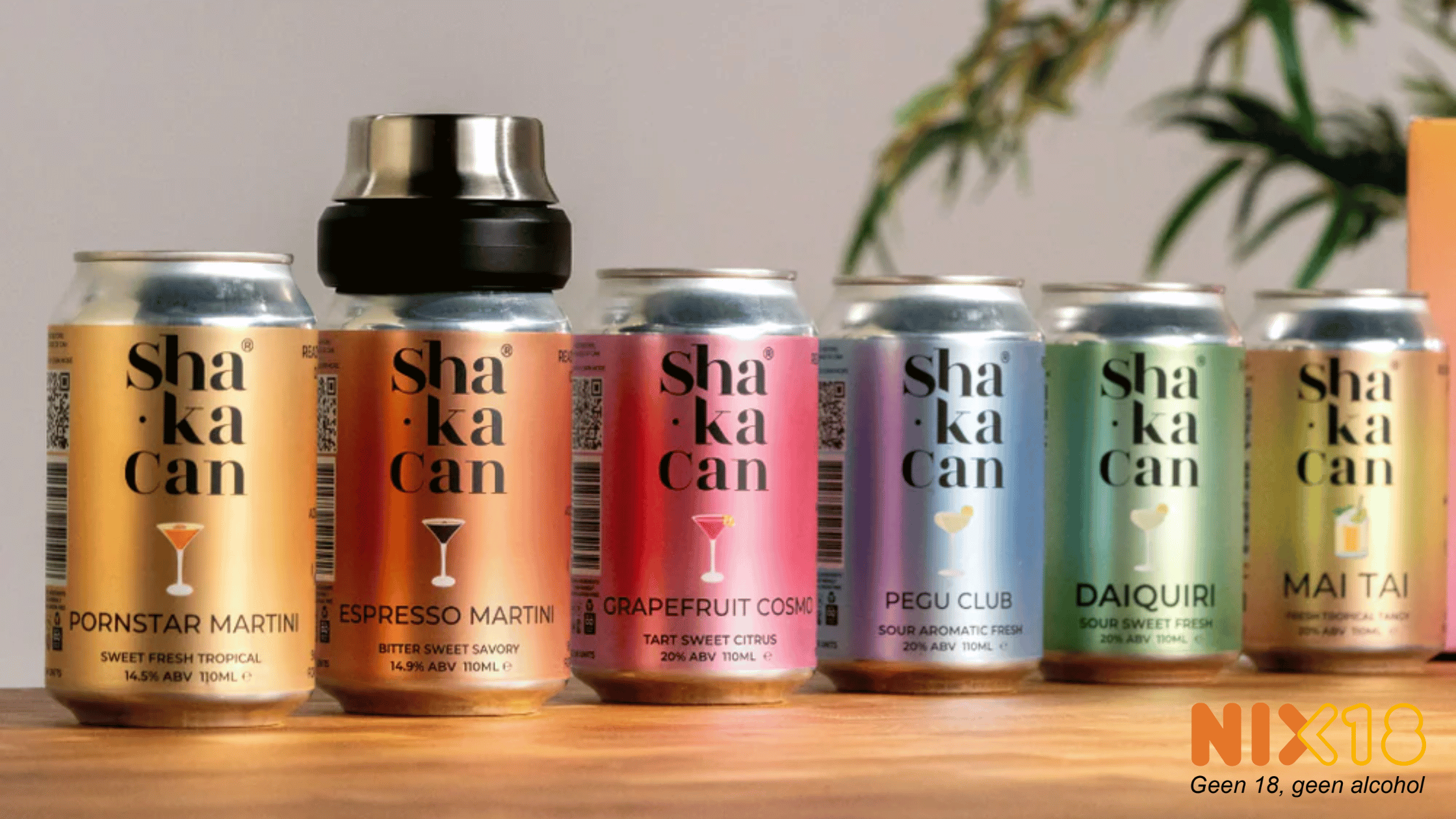 ShakaCan cocktails shaken met ijs in een blik