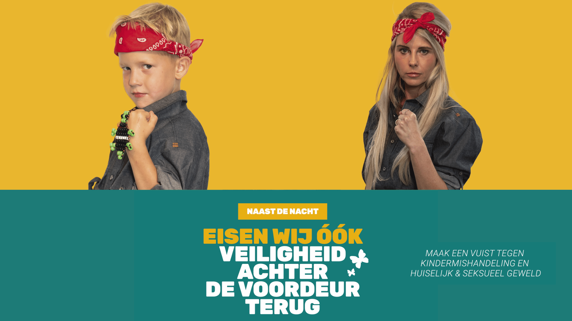 Kleurige kralenhanger van Stichting Groei Veilig als symbool tegen huiselijk geweld