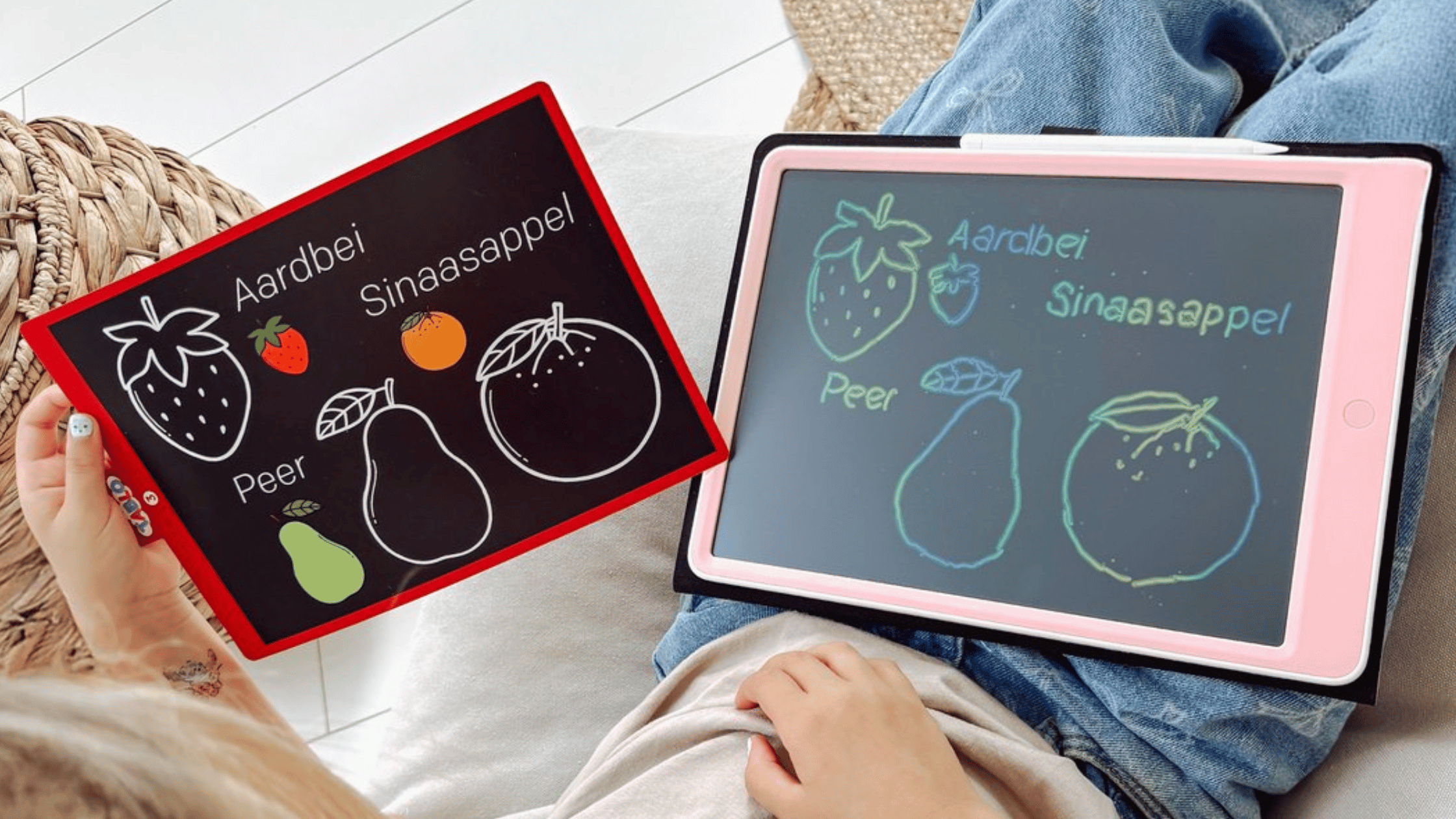 Kind speelt en leert met het Tablo educatieve tekentablet