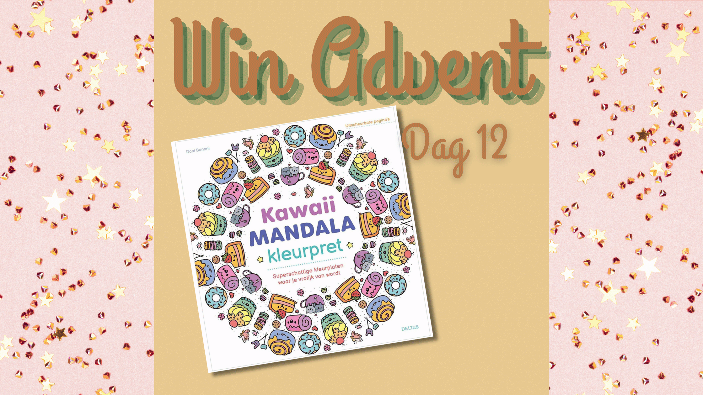 WinAdvent Dag 12 Kawaii Mandala kleurpret