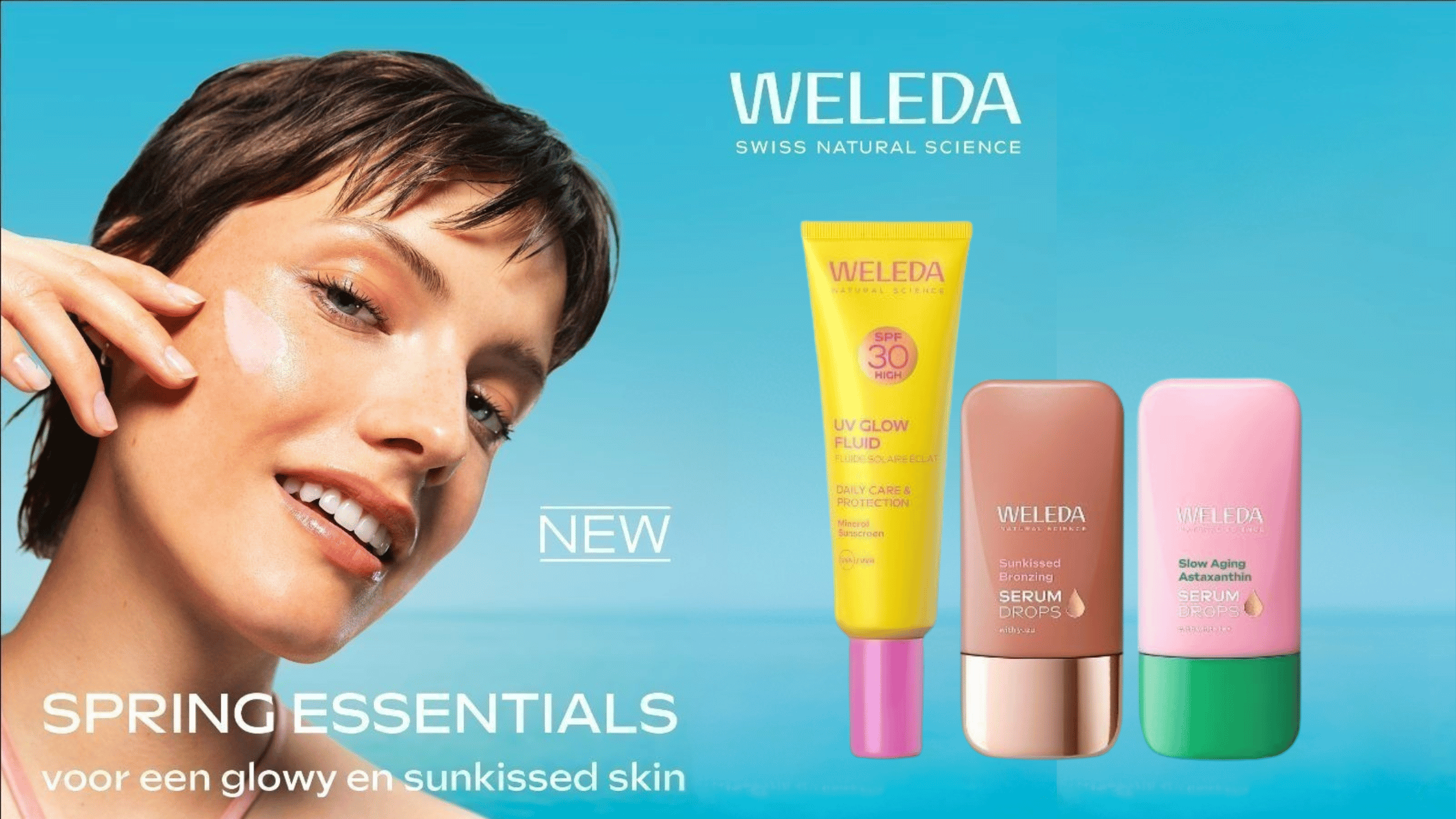 Weleda serum drops en SPF zonnefluide voor een frisse glow in het voorjaar
