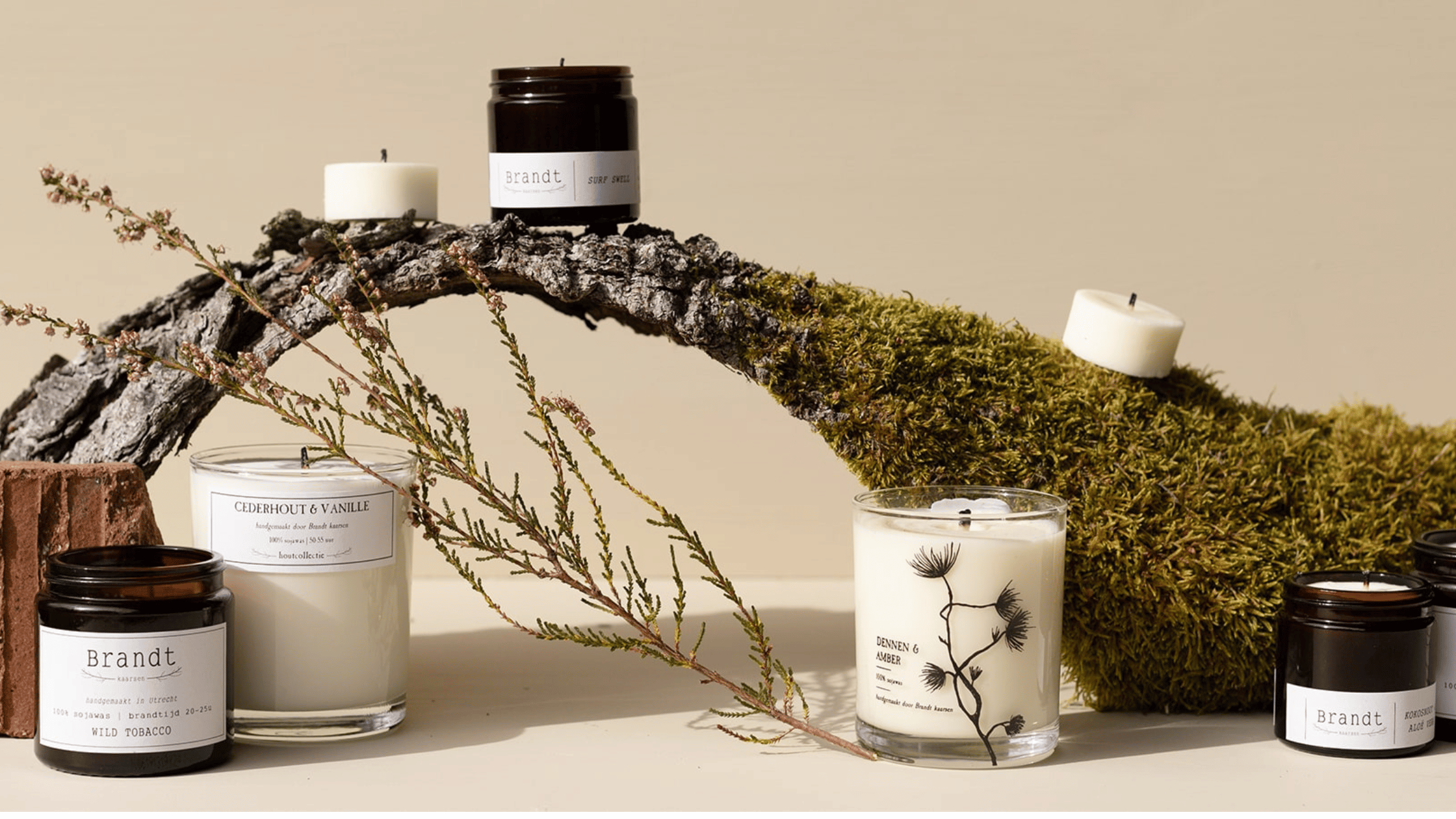 Brandt sojakaarsen sample set met vier geuren