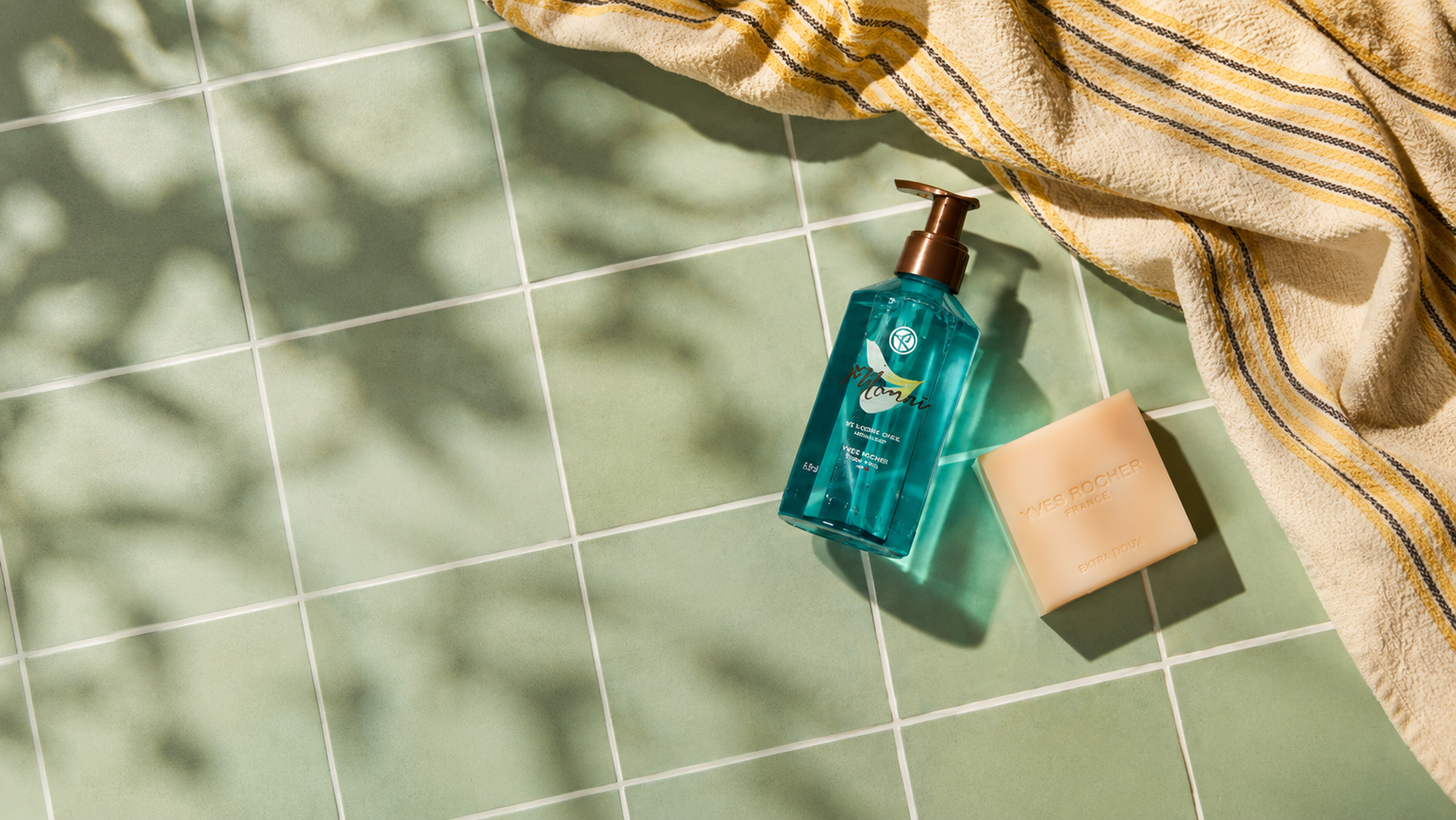 Solid Showergel en vloeibare handzeep uit de Monoï-lijn van Yves Rocher