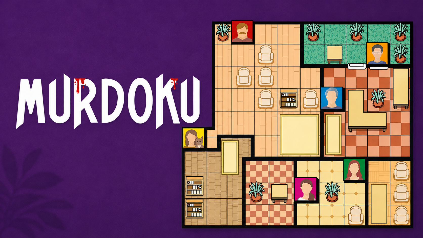 Murdoku-puzzelboek voor op vakantie