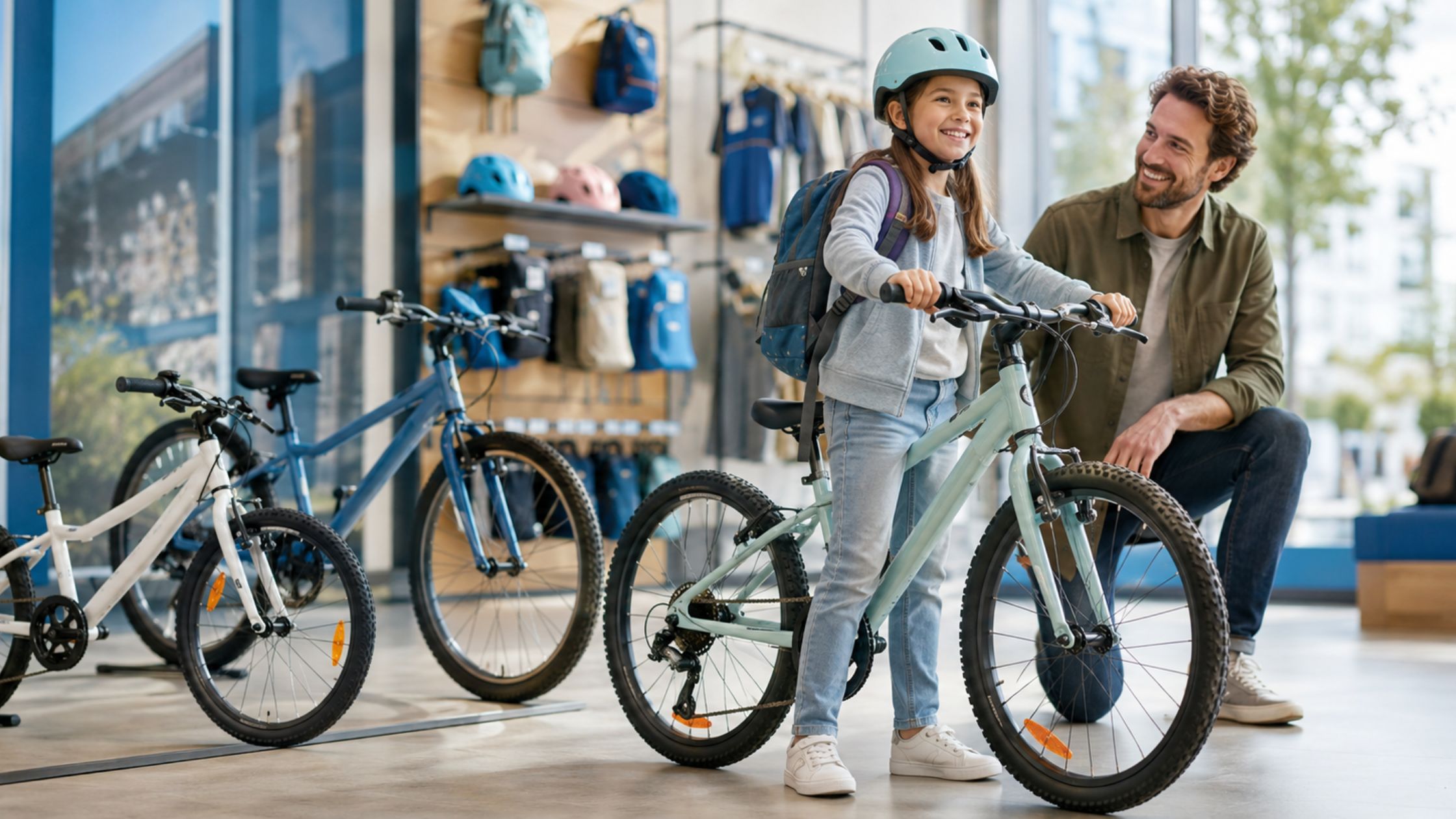 Kinderfiets voor school als onderdeel van het kinderfietsabonnement van Decathlon