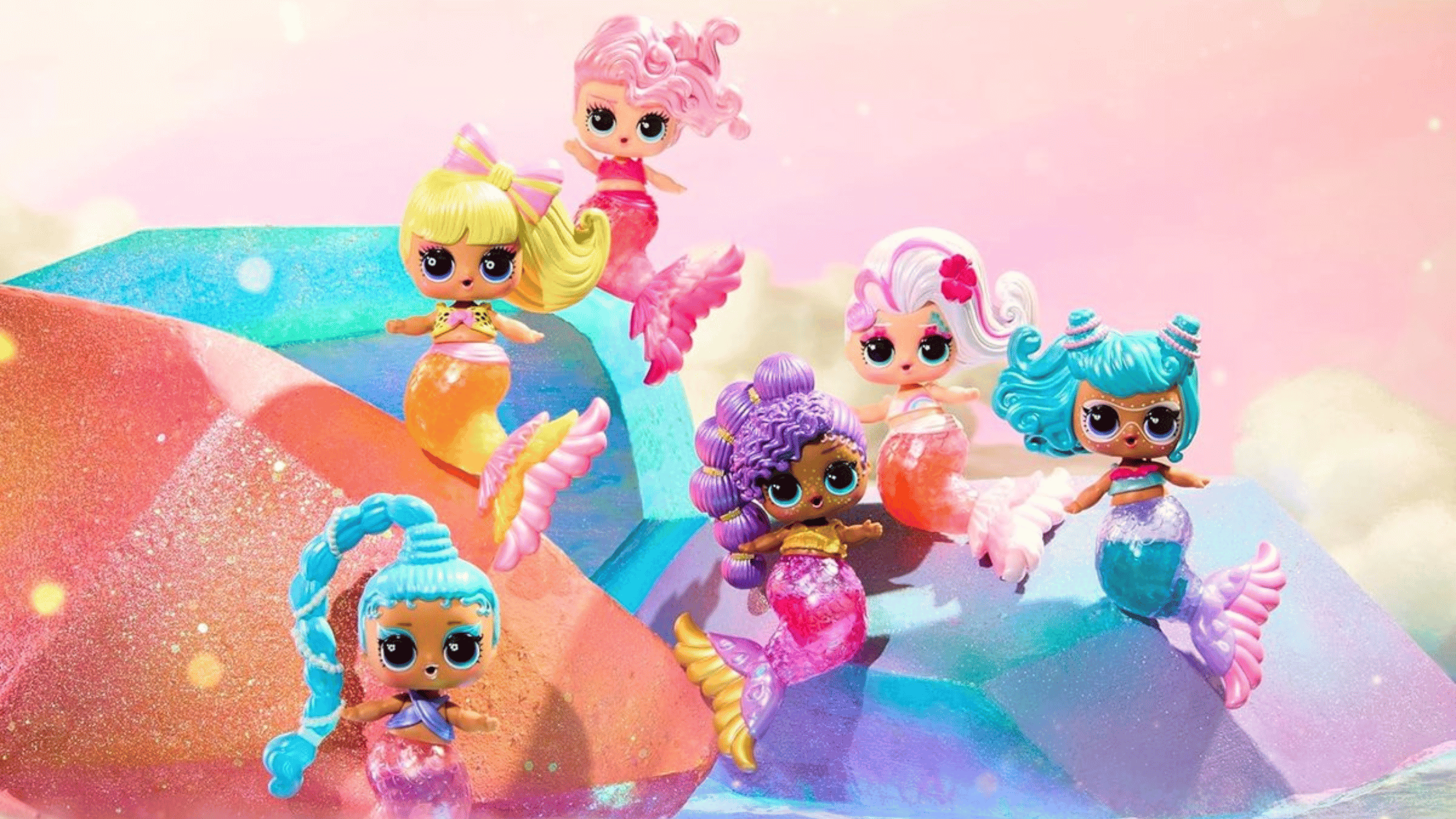 L.O.L. Surprise Mermaids Makeover Magic Tots met zeemeerminpop en zelfgemaakte lipgloss