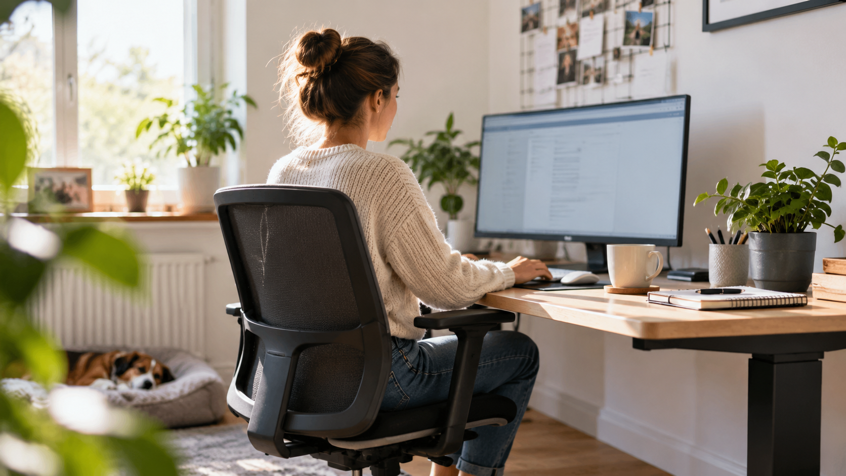 Goede werkhouding bij een thuiswerkplek