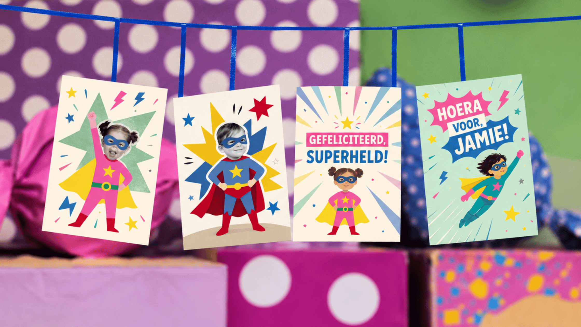 Greetz x Stichting Jarige Job Superhelden-kaartencollectie